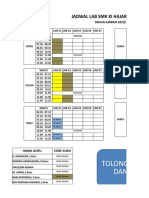 Tolong Di Isi Yah Kode Dan Jadwalnya: Jadwal Lab SMK Ki Hajar Dewantoro