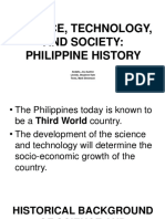 Science, Technology, and Society: Philippine History: Andallo, Joy Austine Llovido, Shyainne Kate Teves, Mark Stevenson