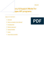API Factory & Support Model For Apigee API Programs