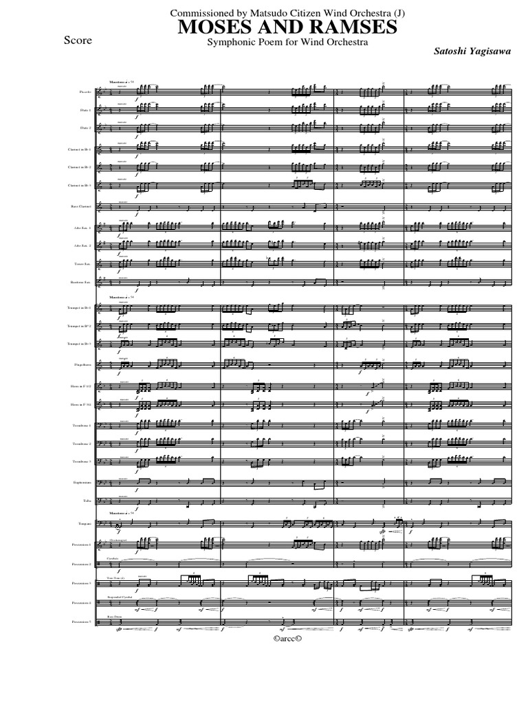 Satoshi Yagisawa Moses And Ramses Aerophones Cuivres Musique