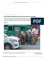 Motor Vehicles (Amendment) Act 2019 - Key Features and Penalties