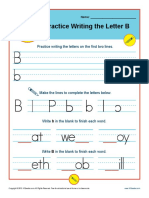 Practice Letter B