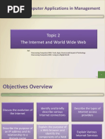 STID1103 Computer Applications in Management: Topic 2 The Internet and World Wide Web