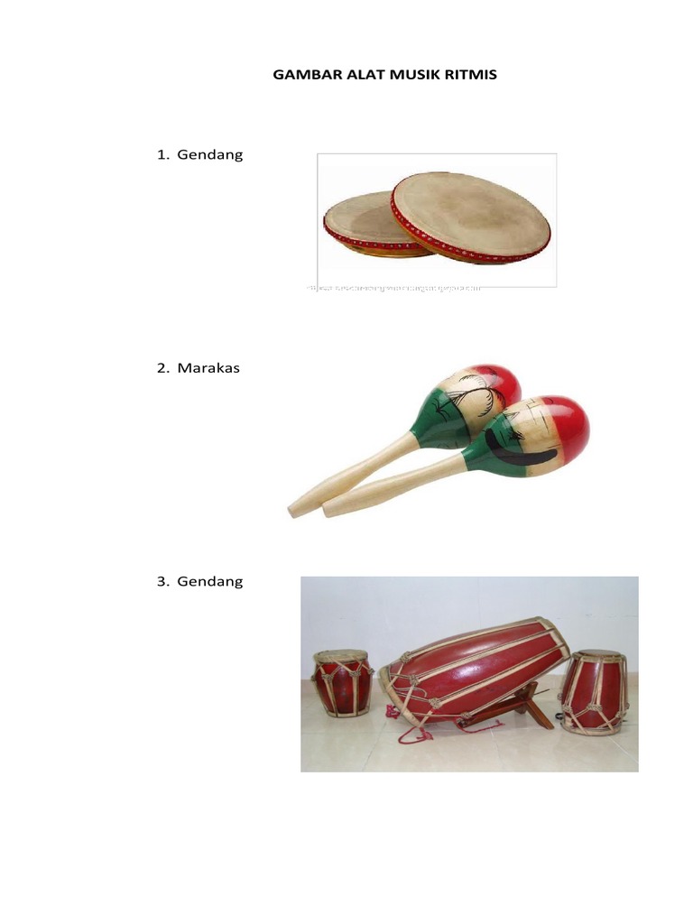Contoh Alat Musik Ritmis dan Gambarnya | PDF | Seni | Klasik