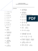 POLINOMIOS - Ejrcicios Resueltos Factorizacion de Polinomios Avanzada PDF