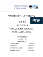Jonota Labor Agency Social Business Plan