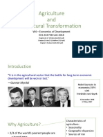 Agriculture and Structural Transformation: W4 - Economics of Development ECS 244 FEB-UAJ 2018