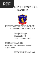 Comparitive Study of Commercial Antacids