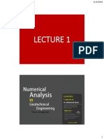 Lecture - Notes - Numerical - Analysis - in - Geot Lecture 1 - 4 PDF