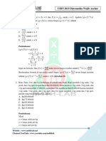 Pembahasan USBN 2019 Matematika Wajib (Anchor)