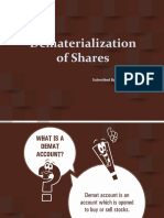 Dematerialisation of Shares