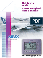 The Atrax ABS 960 Baggage Scale: A Special-Purpose Scale Designed for Airline Baggage Check-In