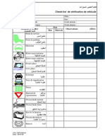 Chek List Vérification Du Véhicule