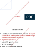 Inverters: The PPT Is Prepared by Dr. Sreedevi V.T, VIT University, Chennai