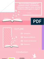 Bio-Controlling Capability of Probiotic Strain Lactobacillus Foodborne Pathogens in Yoghurt