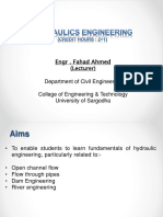 Engr - Fahad Ahmed: (Lecturer) Department of Civil Engineering College of Engineering & Technology University of Sargodha