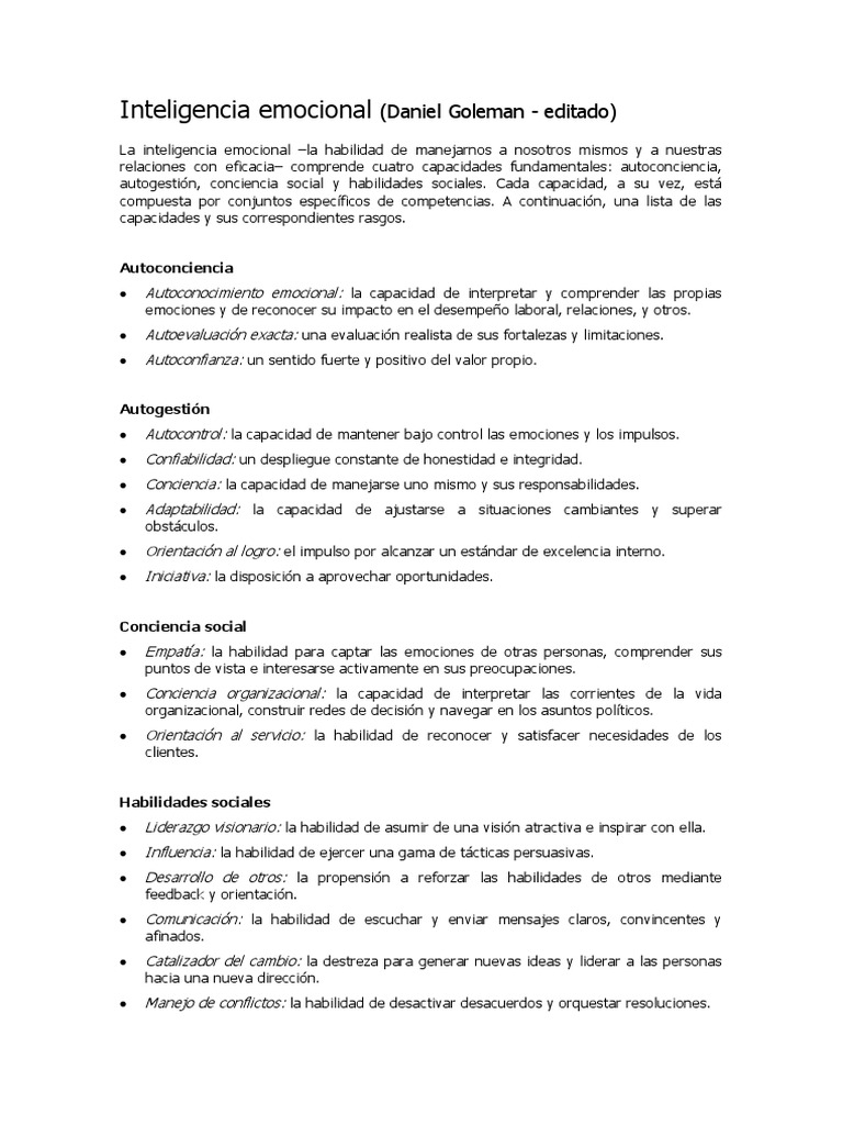 Test de IE - Resultados | PDF | Inteligencia emocional | Inteligencia