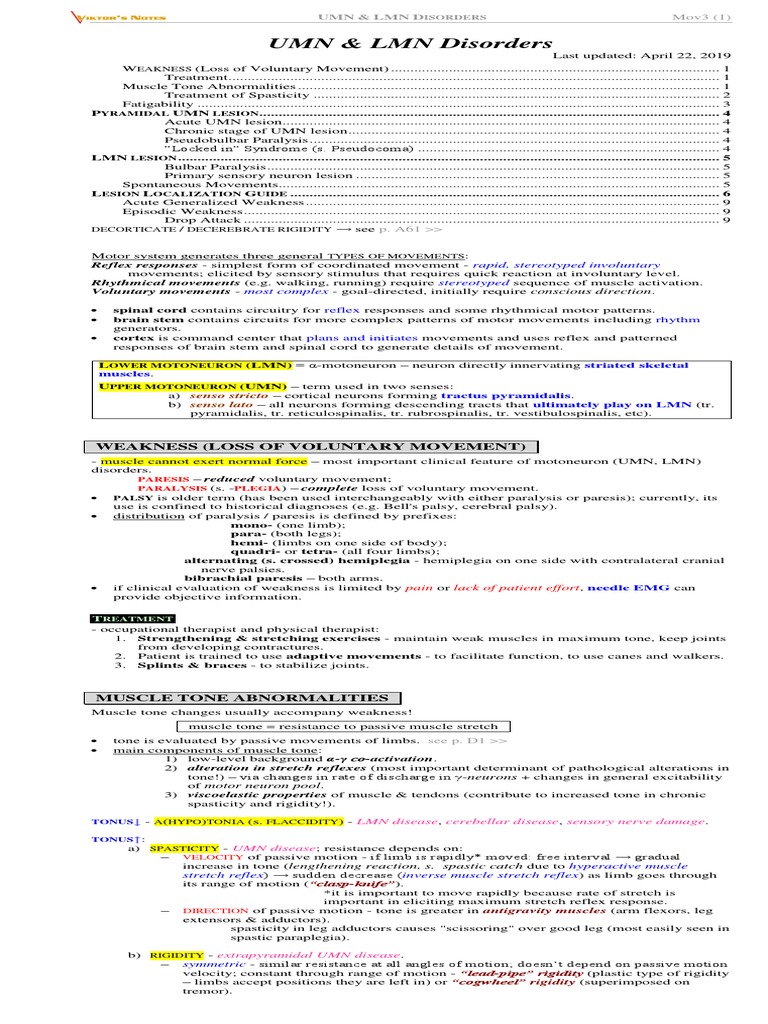 Lmn Vs Umn Motor Neuron Peripheral Neuropathy