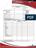 Brigada Eskwela Evaluation Tool: A. SCOPE OF WORK 30% (Please Include The Quantity)