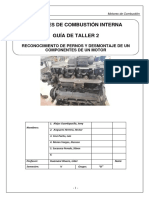 Reconocimiento de Pernos y Desmontaje de Componentes Del Motor CUMMIS GRUPO2