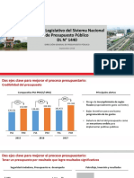 Decreto Legislativo Del Sistema Nacional de Presupuesto Públicos Walter Carrillo