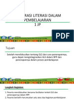 Integrasi Literasi Dalam Pembelajaran 1 JP: LPMP Riau Menuju Zona Integritas Wilayah Bebas Dari Korupsi (ZI-WBK)