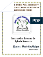 1 Manuel Para Diaconos Funciones y Responsabilidades Requisitos Capacitacion Por Pastor Baudilio Melgar Convertido (1)