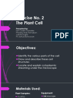 Exercise No. 2 The Plant Cell: Presented by