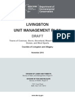 New York Department of Environmental Conservation's 2019 Livingston Unit Management Plan 