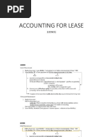 Accounting For Lease: (Lessee)