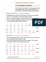 Learn English Now © Lesson A0.01: A0.01 The Phonetic Sounds