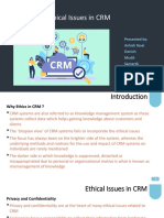 CRM Ethical Issues