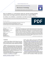 We Air Oxidation As A Pretreatment Option For Selective Biodegradability Enhancement and Biogas Generation Potential From Complex Effluent BT