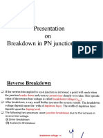 Presentation On Breakdown in PN Junction Diode