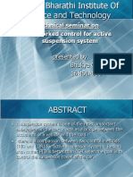 Technical Seminar On Networked Control For Active Suspension System