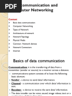 Data Communication and Computer Networking: Content