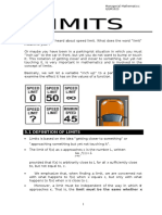 Managerial Mathematics Limits