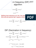 Decimation in Frequency (DIF) FFT Algorithm