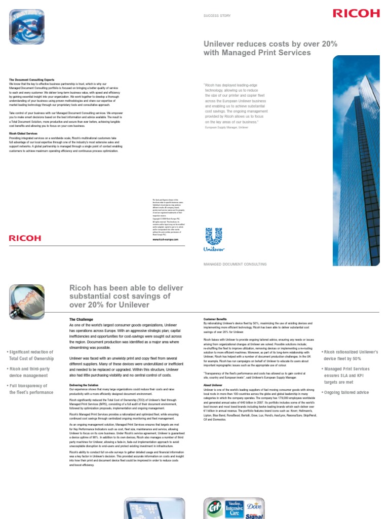 Unilever Case Study PDF Unilever Brand