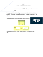 Unit I Nand - Nor Implementation