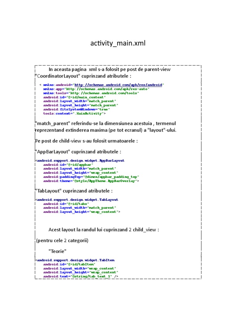 Android XML Layouts Overview | PDF | Computing Platforms | Units Of ...