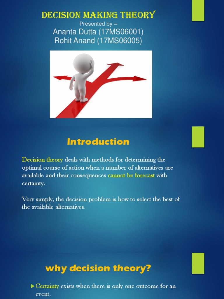 Understanding Decision Making Theory | PDF | Mathematical And ...