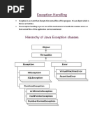 Exception Handling: Hierarchy of Java Exception Classes