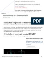 2 Circuitos Simples de Contador de Frequência - Projetos de Circuito Caseiro