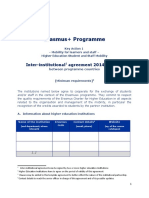 Erasmus+ Programme: Inter-Institutional Agreement 2014-20