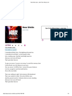 New Divide Letra - Linkin Park