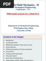 2 - Lecture - Differential Analysis of Fluid Flow