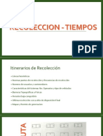 Recoleccion - Tiempos