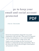 Few Tips To Keep Your Email and Social
