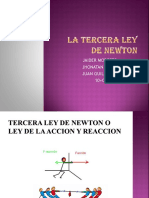 La Tercera Ley de Newton